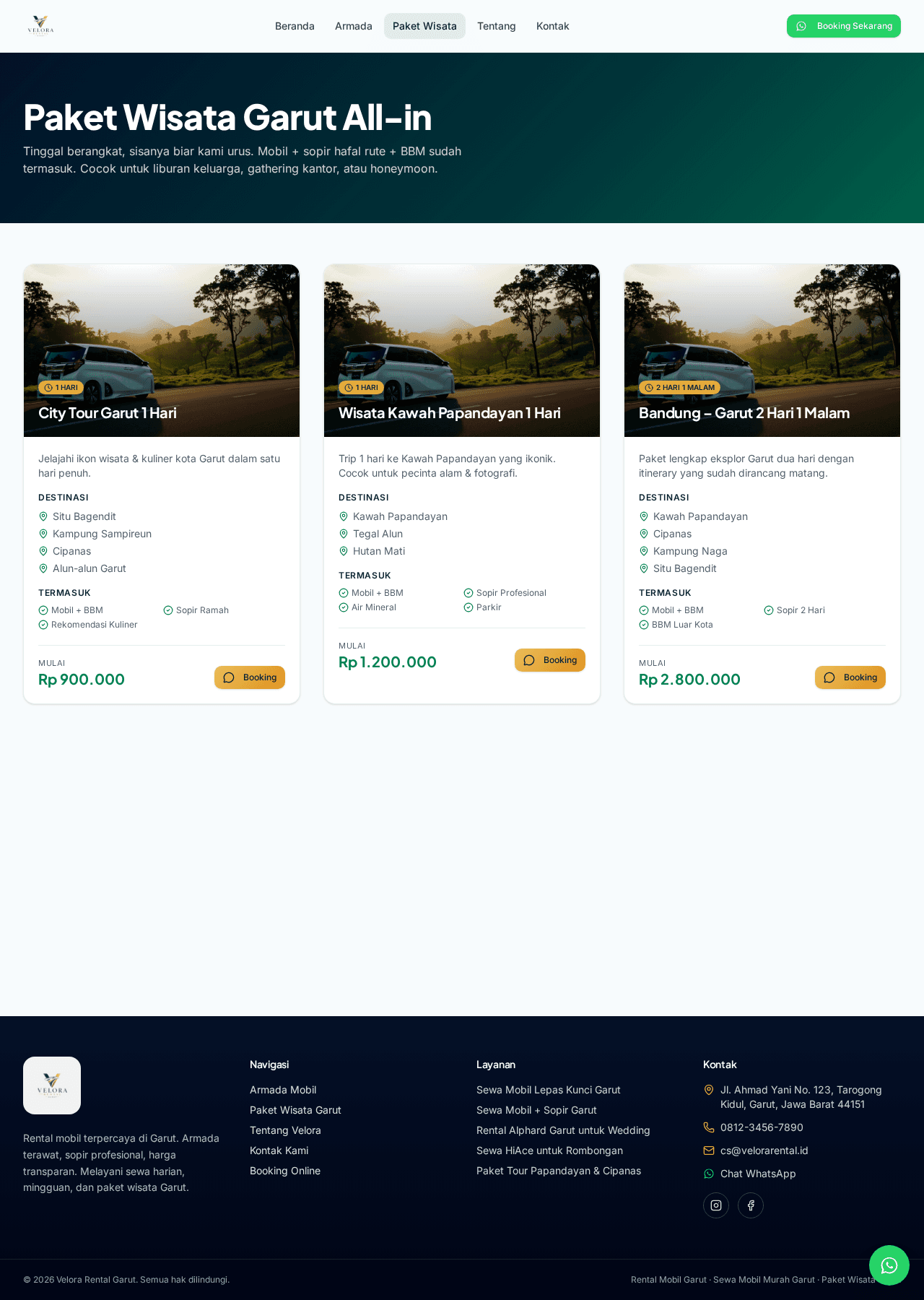 Paket wisata Velora